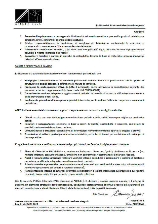 Politica Arkedil Srl_2